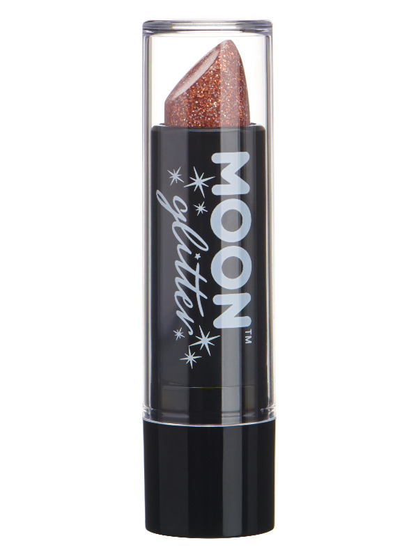 Moon Glitter Holographic Glitter Lipstick, Rose Go