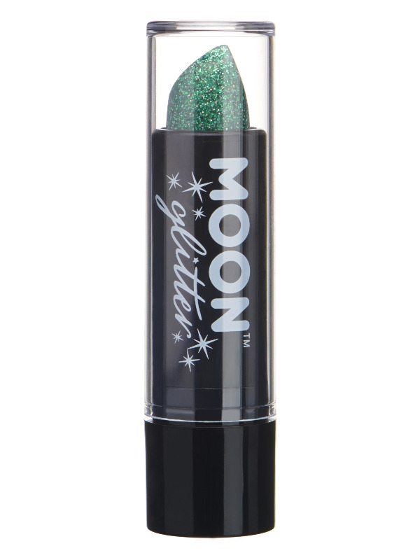 Moon Glitter Holographic Glitter Lipstick, Green