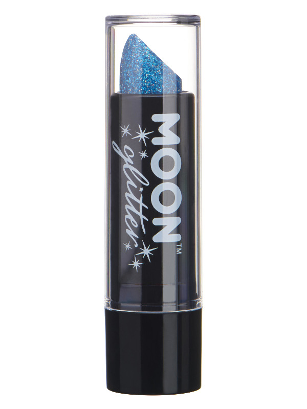 Moon Glitter Holographic Glitter Lipstick, Blue