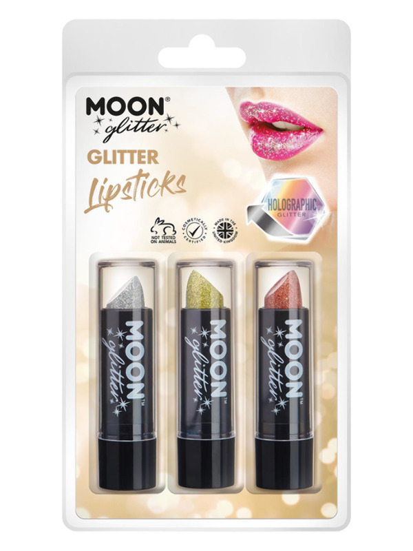 Moon Glitter Holographic Glitter Lipstick,