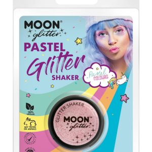Moon Glitter Pastel Glitter Shakers, Baby Pink