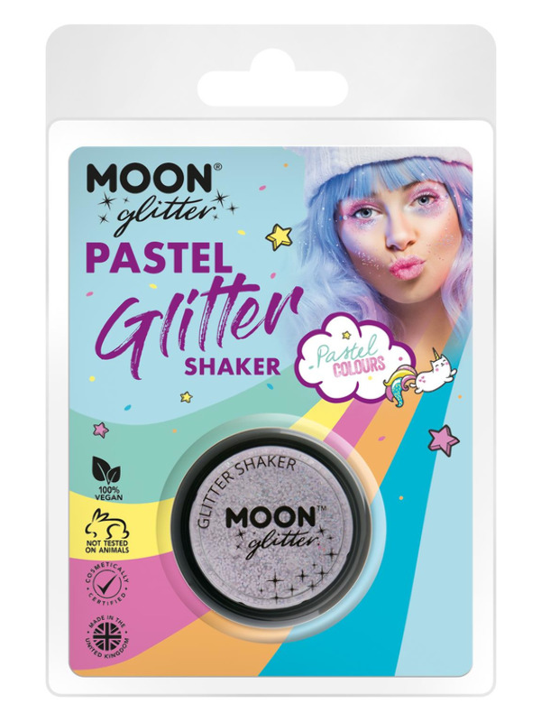 Moon Glitter Pastel Glitter Shakers, Lilac