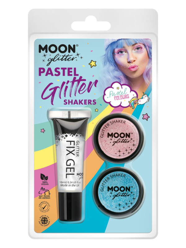 Moon Glitter Pastel Glitter Shakers,