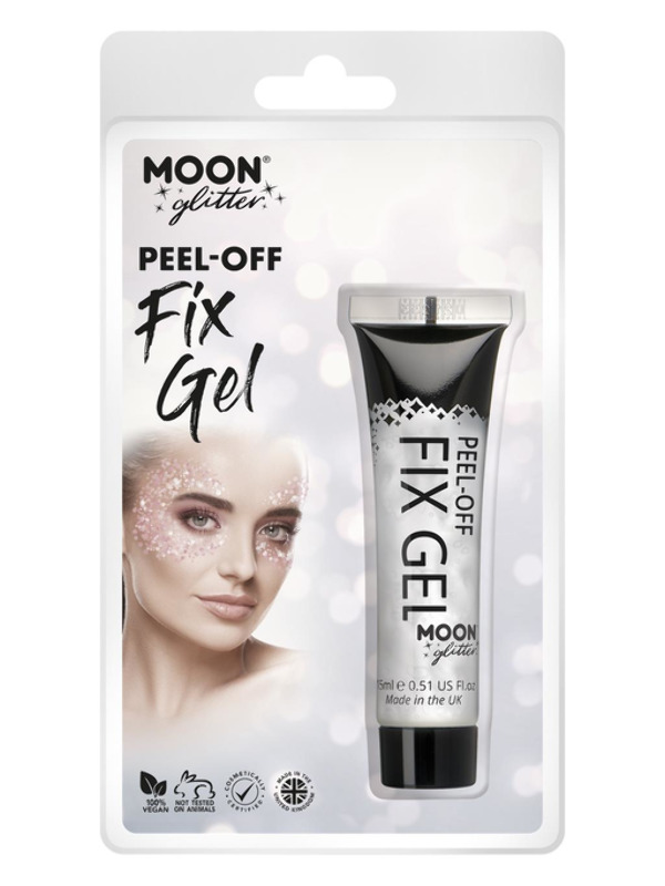 Moon Glitter Peel-Off Glitter Fix Gel, Clear