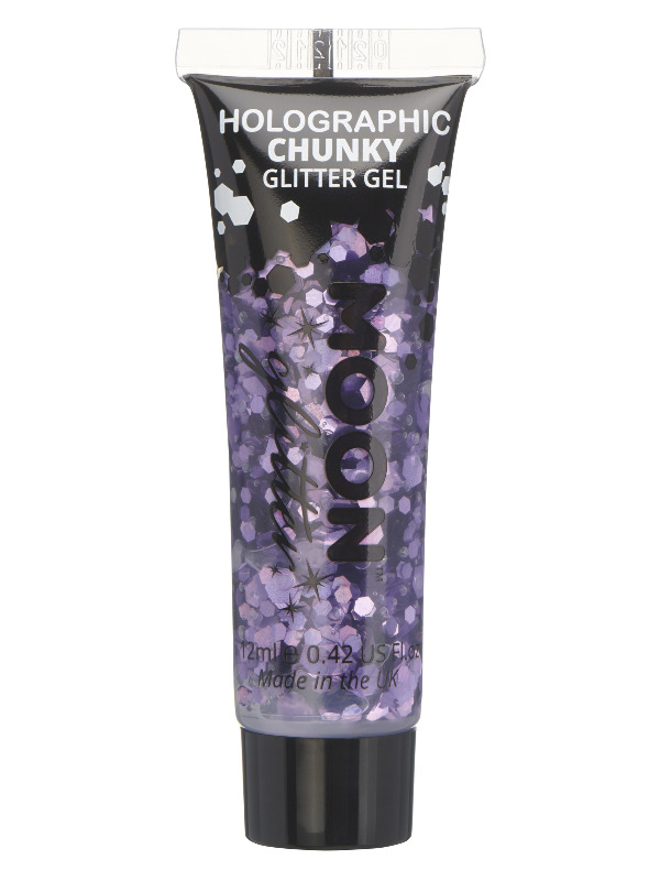 Moon Glitter Holographic Chunky Glitter Gel, Pur