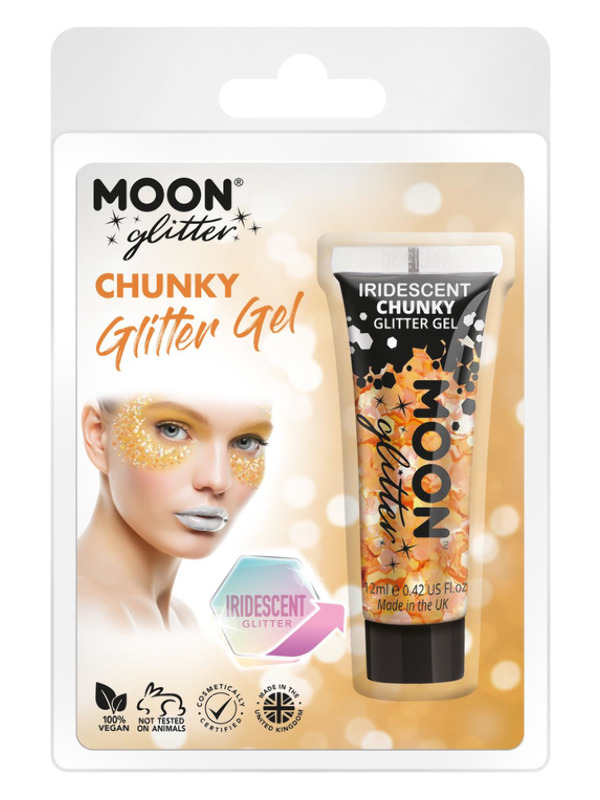 Moon Glitter Iridescent Chunky Glitter Gel, Oran