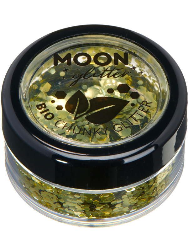 Moon Glitter Bio Chunky Glitter, Gold