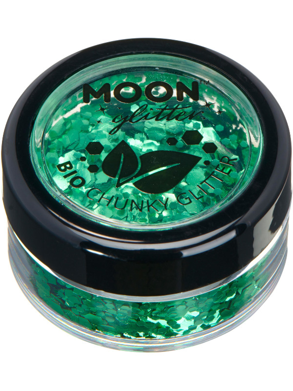 Moon Glitter Bio Chunky Glitter, Green