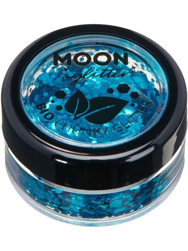 Moon Glitter Bio Chunky Glitter, Blue