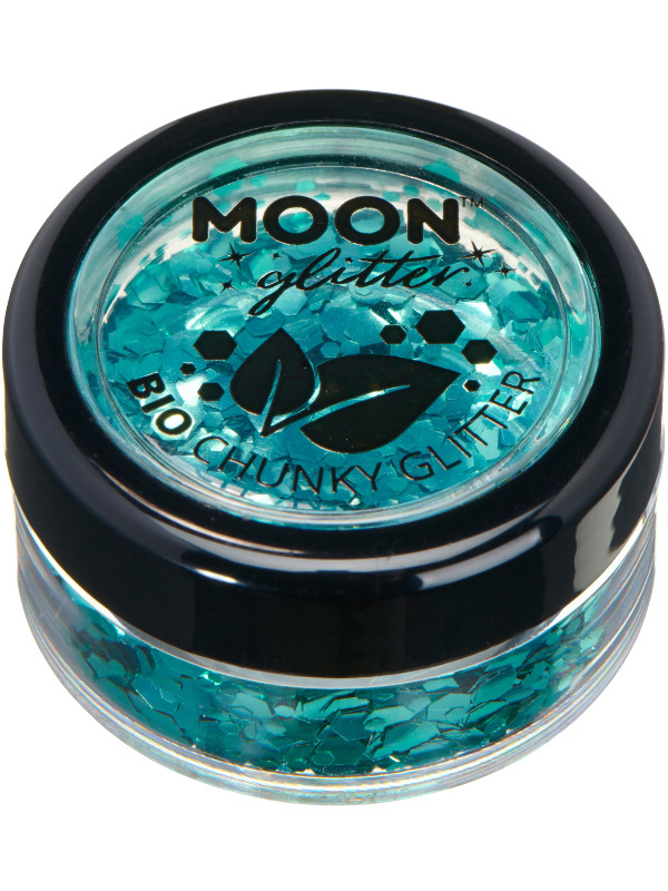 Moon Glitter Bio Chunky Glitter, Turquoise