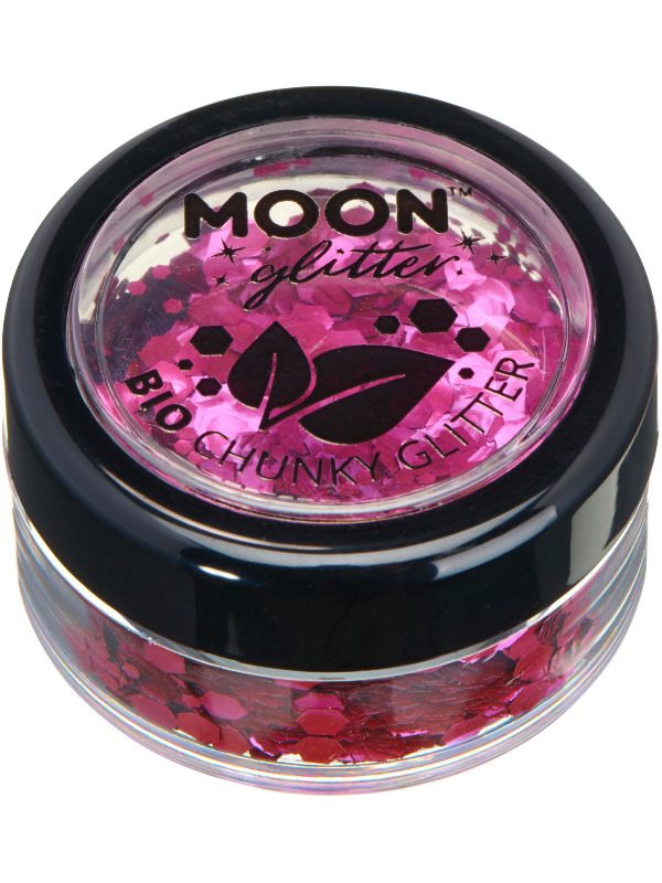 Moon Glitter Bio Chunky Glitter, Pink