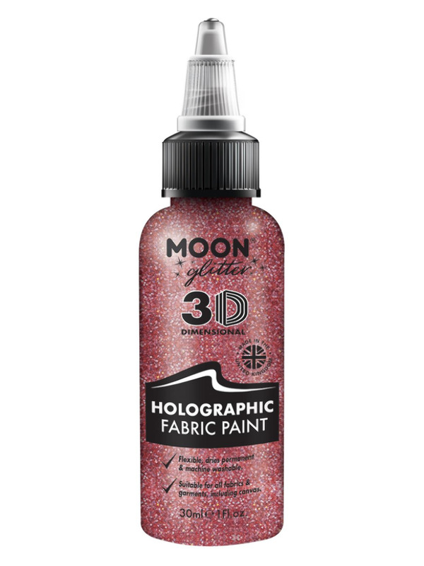 Moon Glitter Holographic Glitter Fabric Paint, Pin