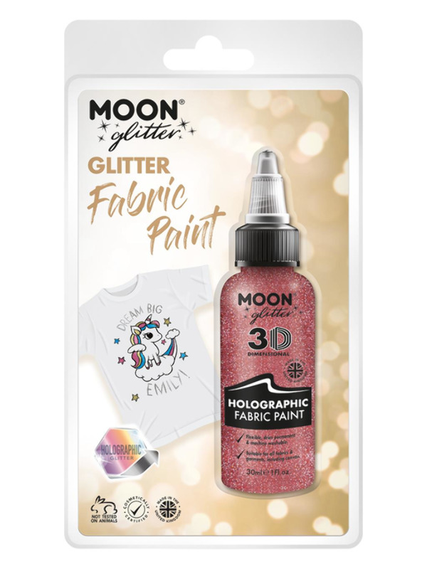 Moon Glitter Holographic Glitter Fabric Paint, Pin
