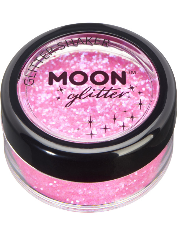 Moon Glitter Iridescent Glitter Shakers, Pink