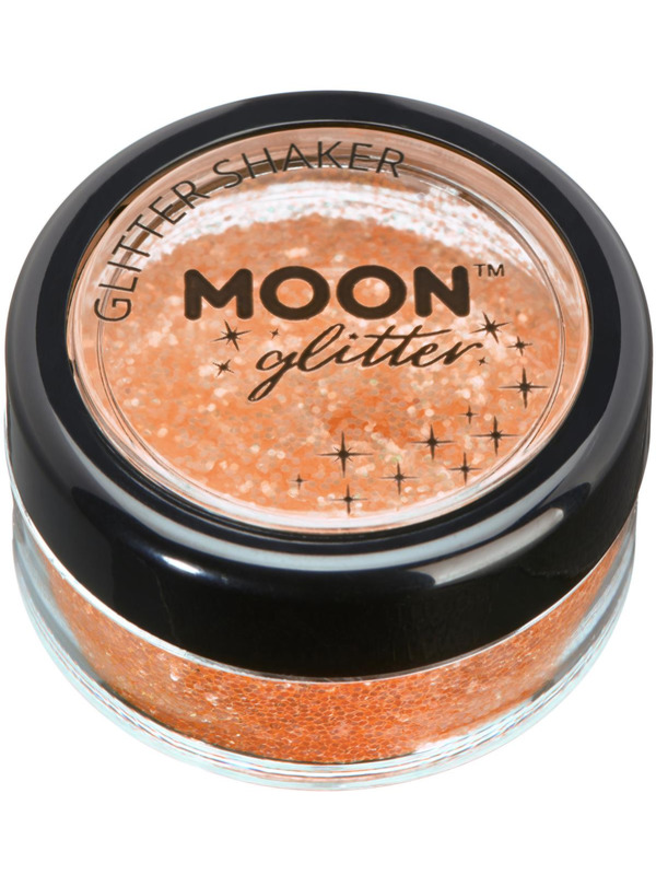 Moon Glitter Iridescent Glitter Shakers, Orange