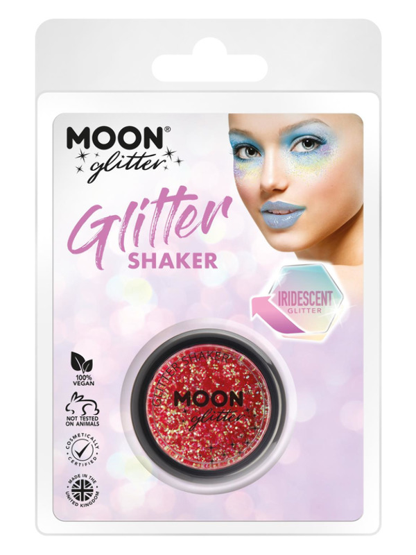 Moon Glitter Iridescent Glitter Shakers, Cherry