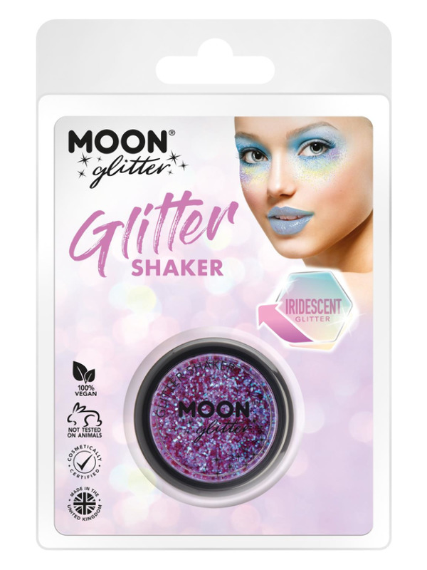 Moon Glitter iridescent Glitter Shakers, Purple