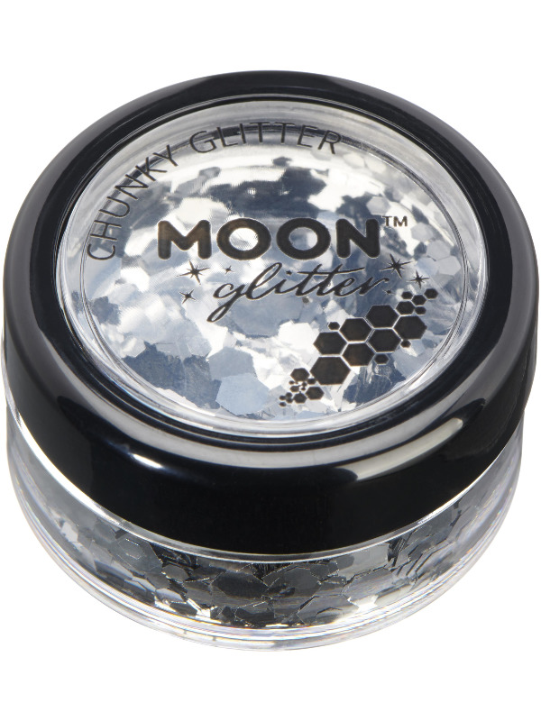 Moon Glitter Classic Chunky Glitter, Silver