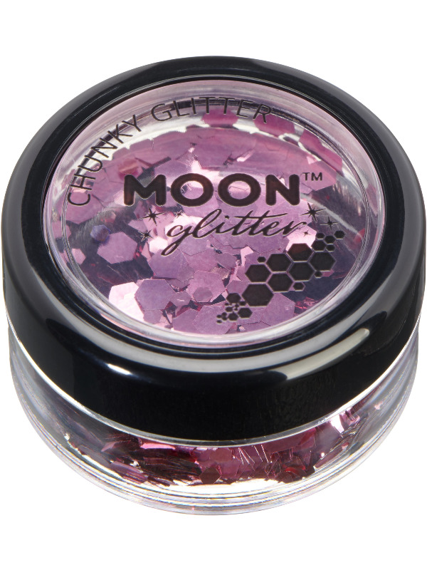 Moon Glitter Classic Chunky Glitter, Pink