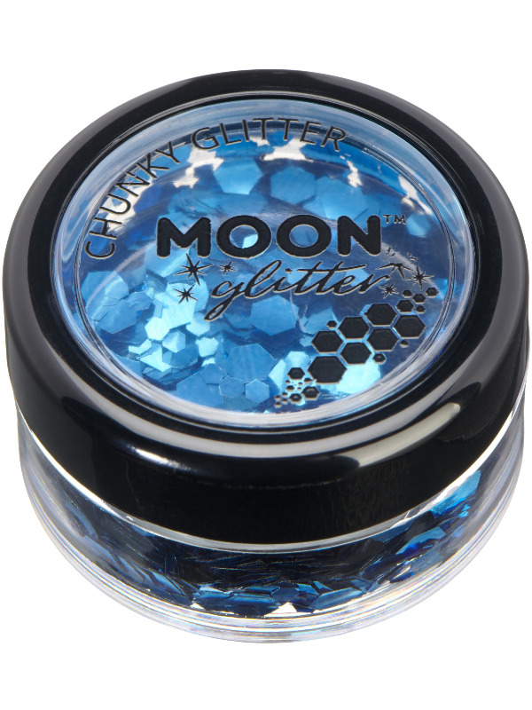 Moon Glitter Classic Chunky Glitter, Blue