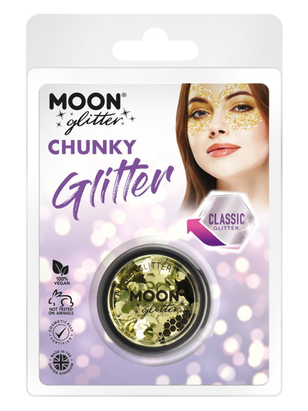 Moon Glitter Classic Chunky Glitter, Gold