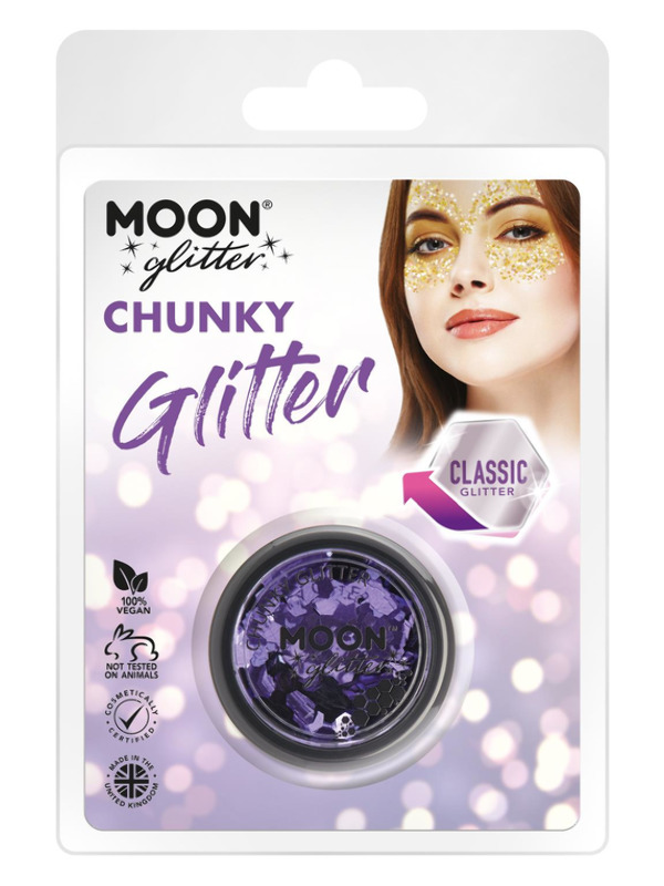 Moon Glitter Classic Chunky Glitter, Lilac