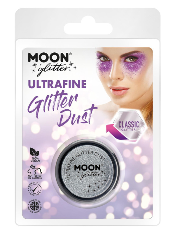 Moon Glitter Classic Ultrafine Glitter Dust, Silve