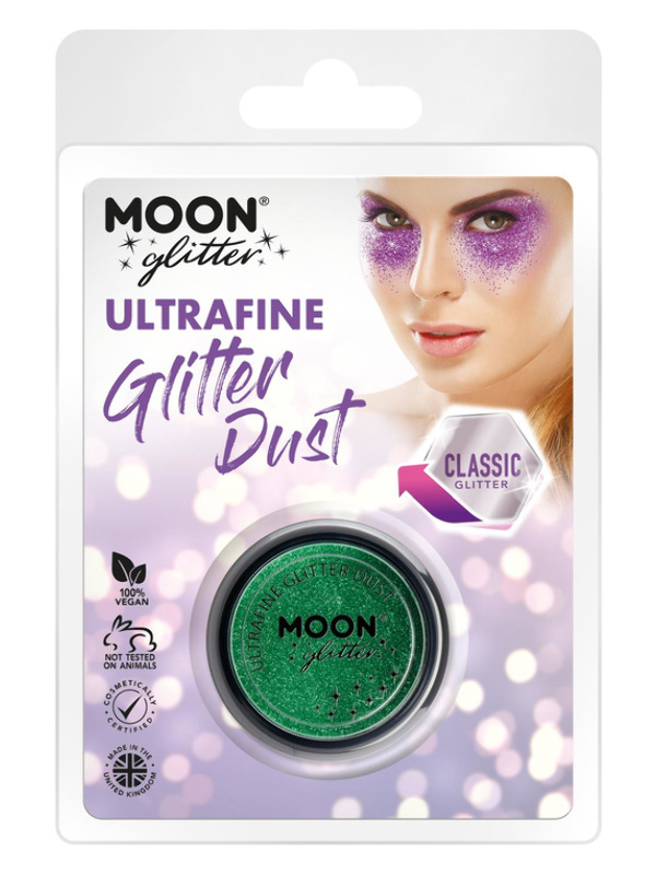 Moon Glitter Classic Ultrafine Glitter Dust, Green