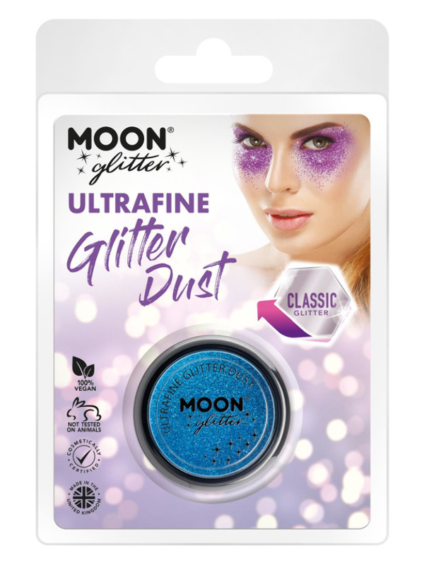 Moon Glitter Classic Ultrafine Glitter Dust, Blue