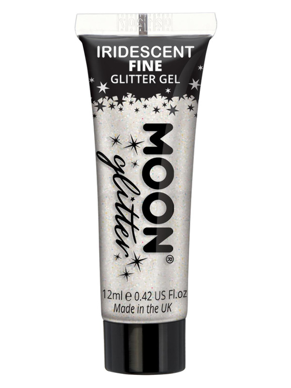 Moon Glitter Iridescent Glitter Gel, White