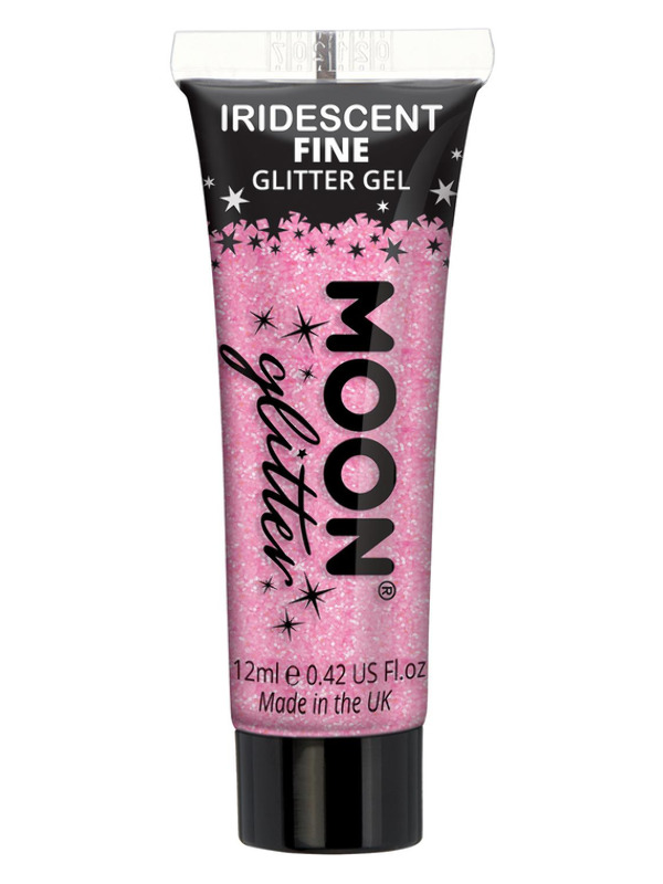 Moon Glitter Iridescent Glitter Gel, Pink