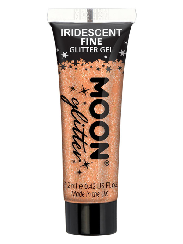 Moon Glitter Iridescent Glitter Gel, Orange