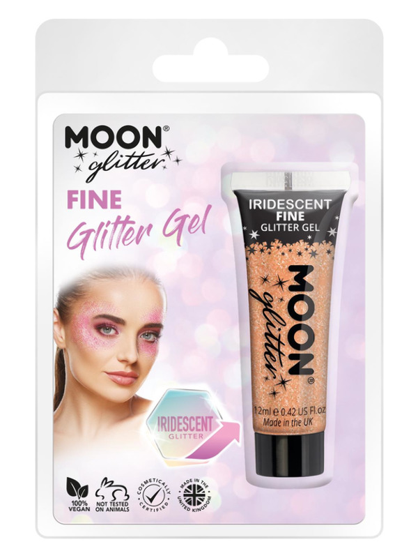 Moon Glitter Iridescent Glitter Gel, Orange