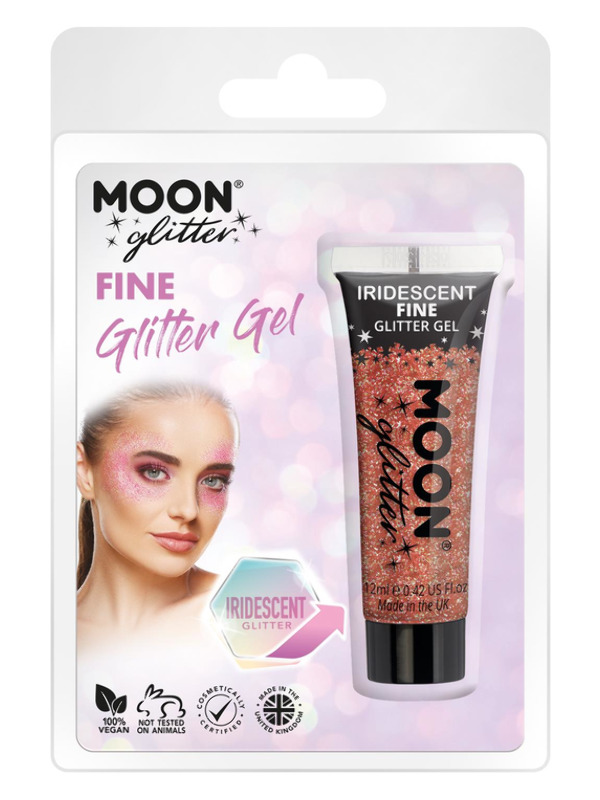 Moon Glitter Iridescent Glitter Gel, Cherry