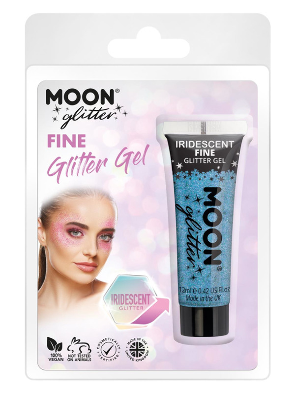 Moon Glitter Iridescent Glitter Gel, Blue