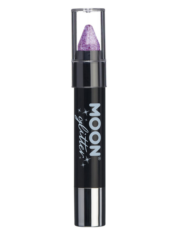 Moon Glitter Iridescent Body Crayons, Purple