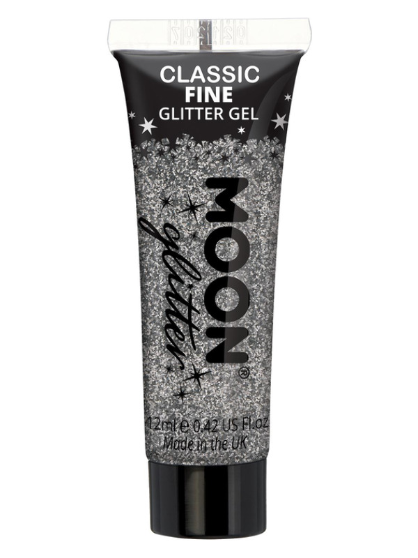 Moon Glitter Classic Fine Glitter Gel, Silver