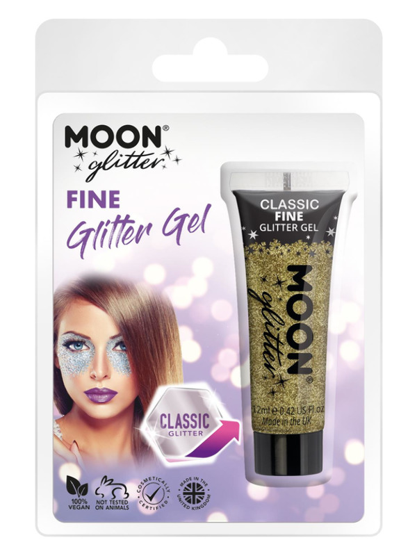 Moon Glitter Classic Fine Glitter Gel, Gold