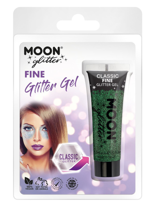 Moon Glitter Classic Fine Glitter Gel, Green