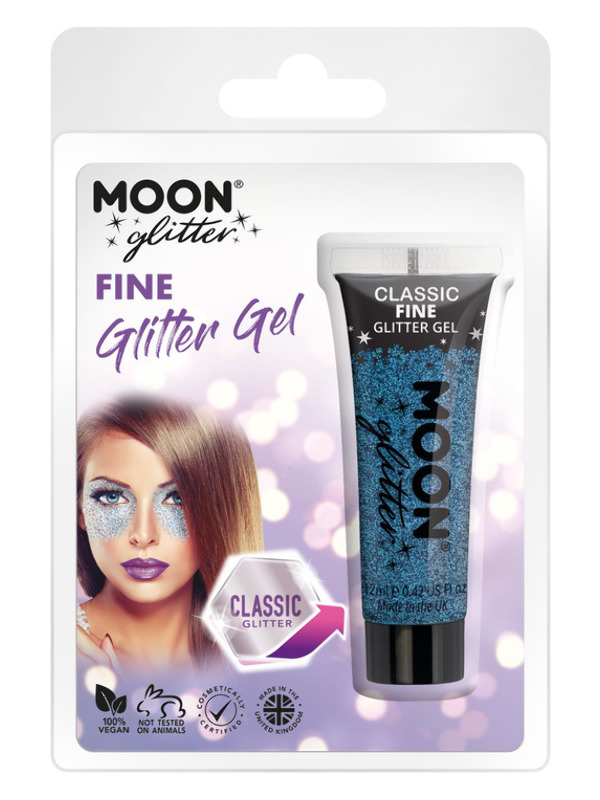 Moon Glitter Classic Fine Glitter Gel, Blue