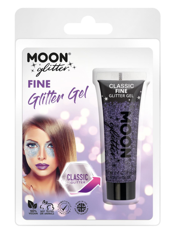 Moon Glitter Classic Fine Glitter Gel, Lilac