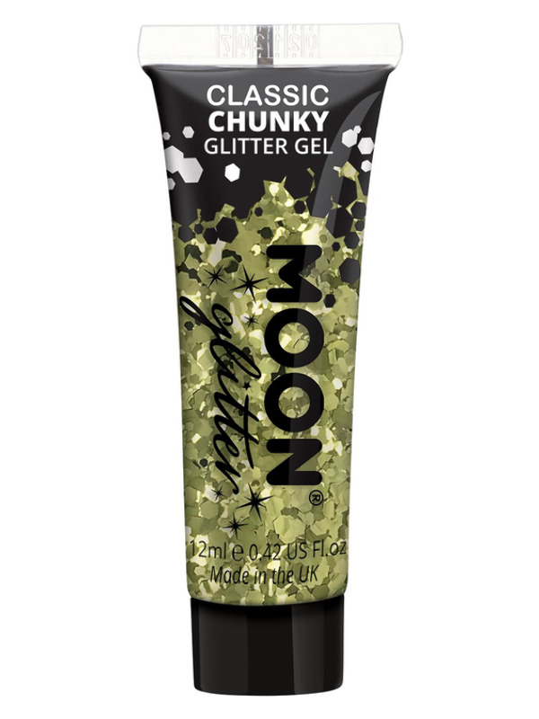 Moon Glitter Classic Chunky Glitter Gel, Gold