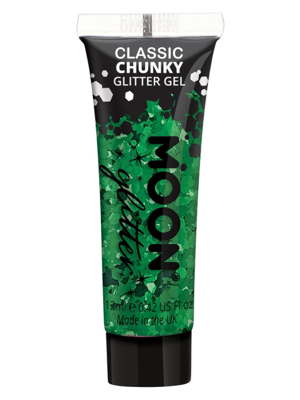 Moon Glitter Classic Chunky Glitter Gel, Green