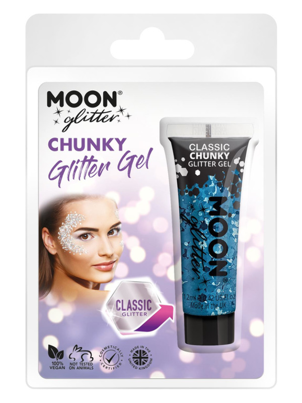 Moon Glitter Classic Chunky Glitter Gel, Blue