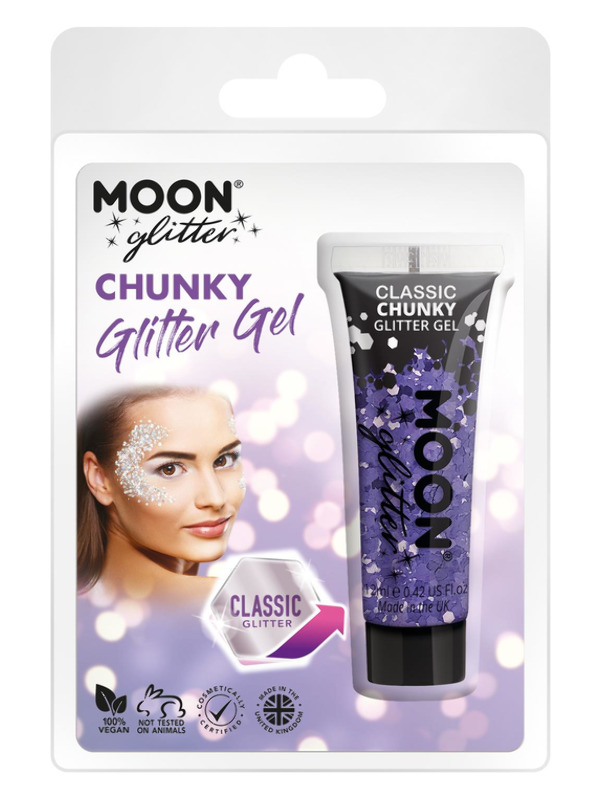 Moon Glitter Classic Chunky Glitter Gel, Lilac