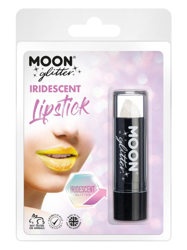 Moon Glitter Iridescent Glitter Lipstick, White