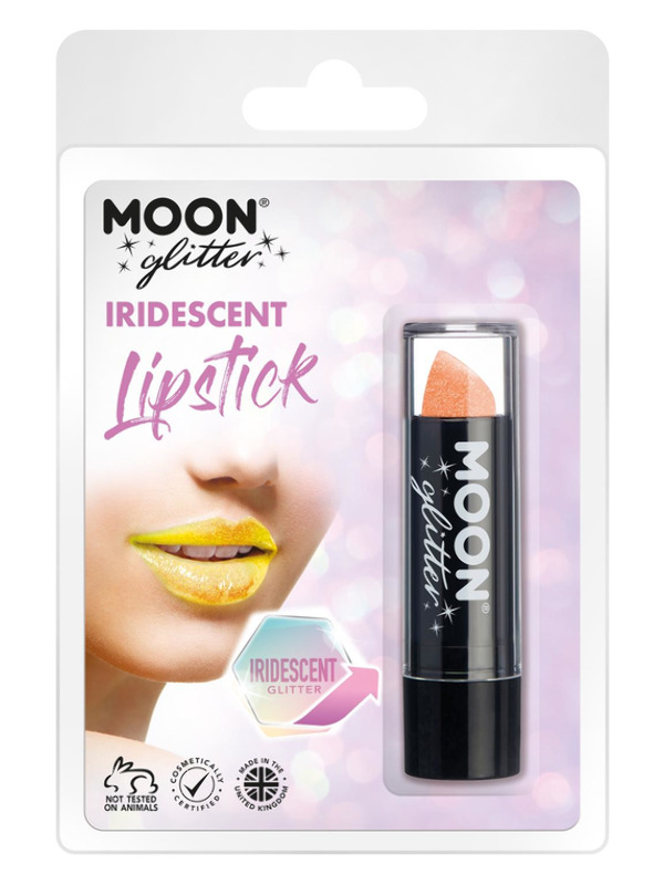Moon Glitter Iridescent Glitter Lipstick, Orange