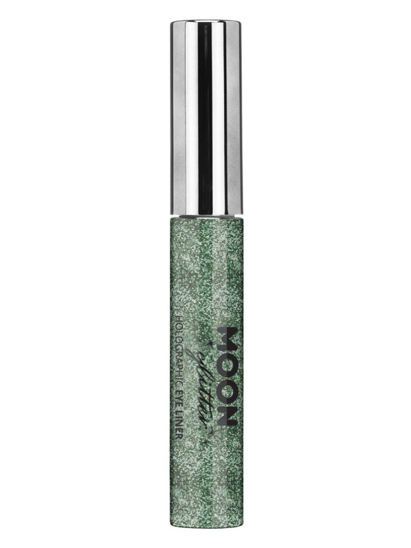 Moon Glitter Holographic Glitter Eye Liner, Green