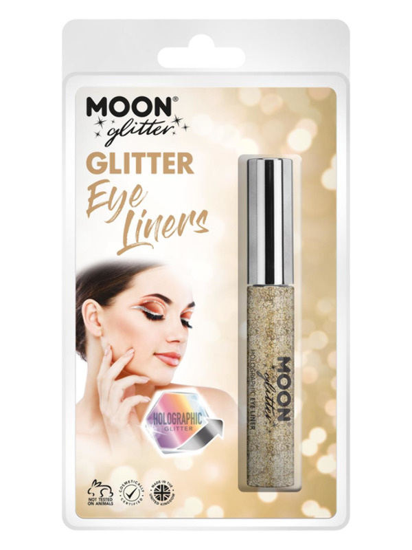Moon Glitter Holographic Glitter Eye Liner, Gold