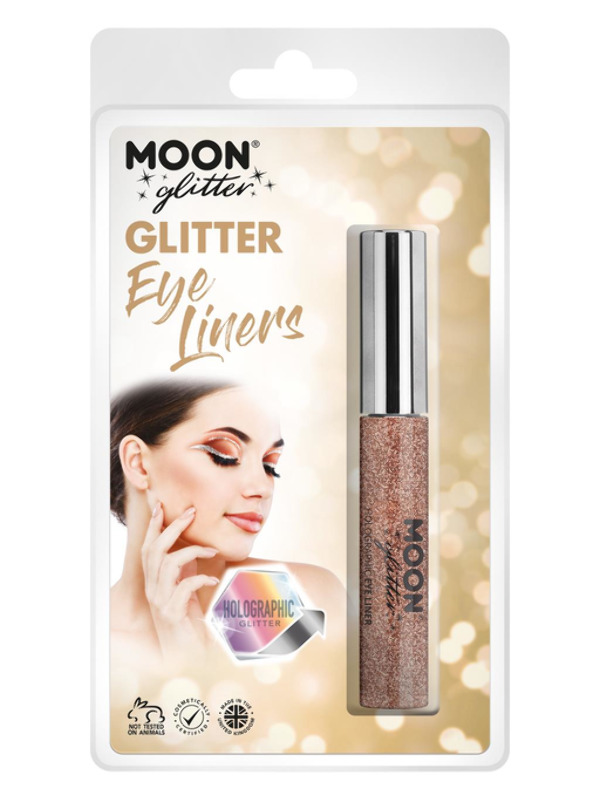 Moon Glitter Holographic Glitter Eye Liner, Rose G